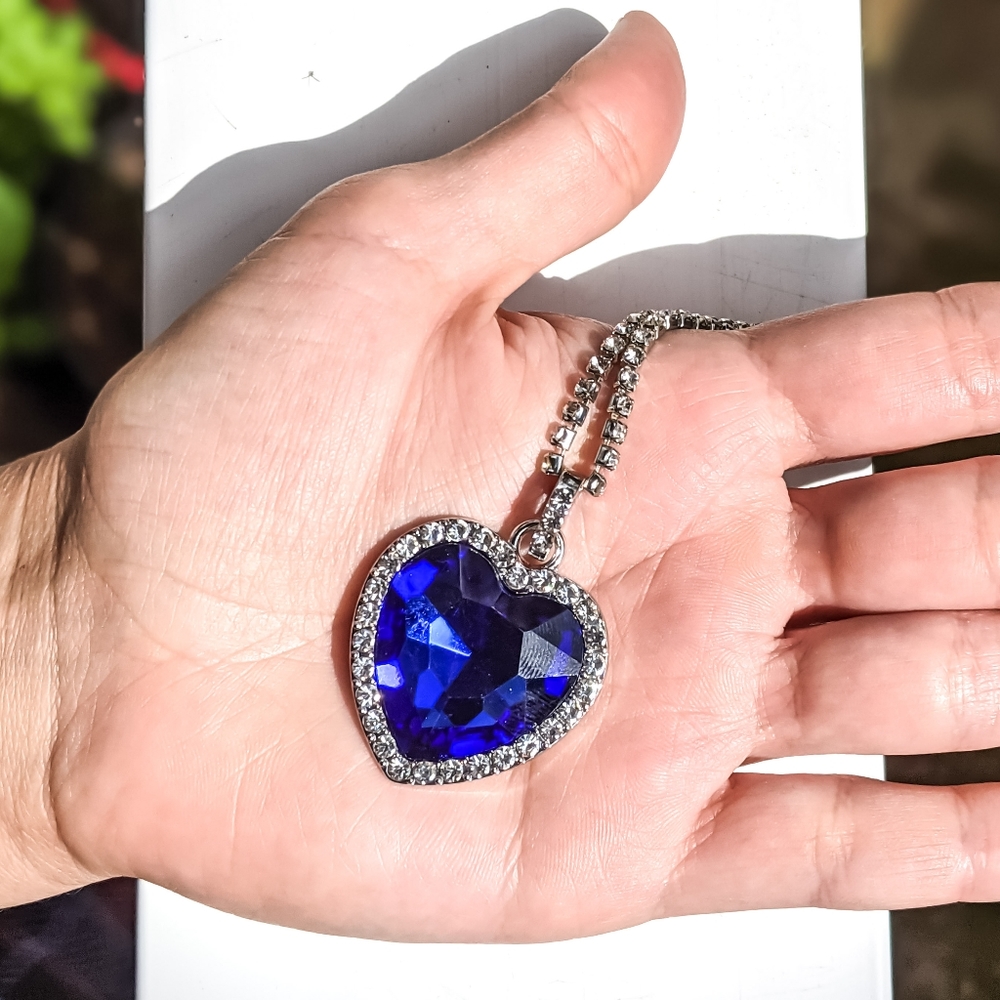 925 Sterling Silver Titanic Faux Sapphire … - Picture 7 of 8